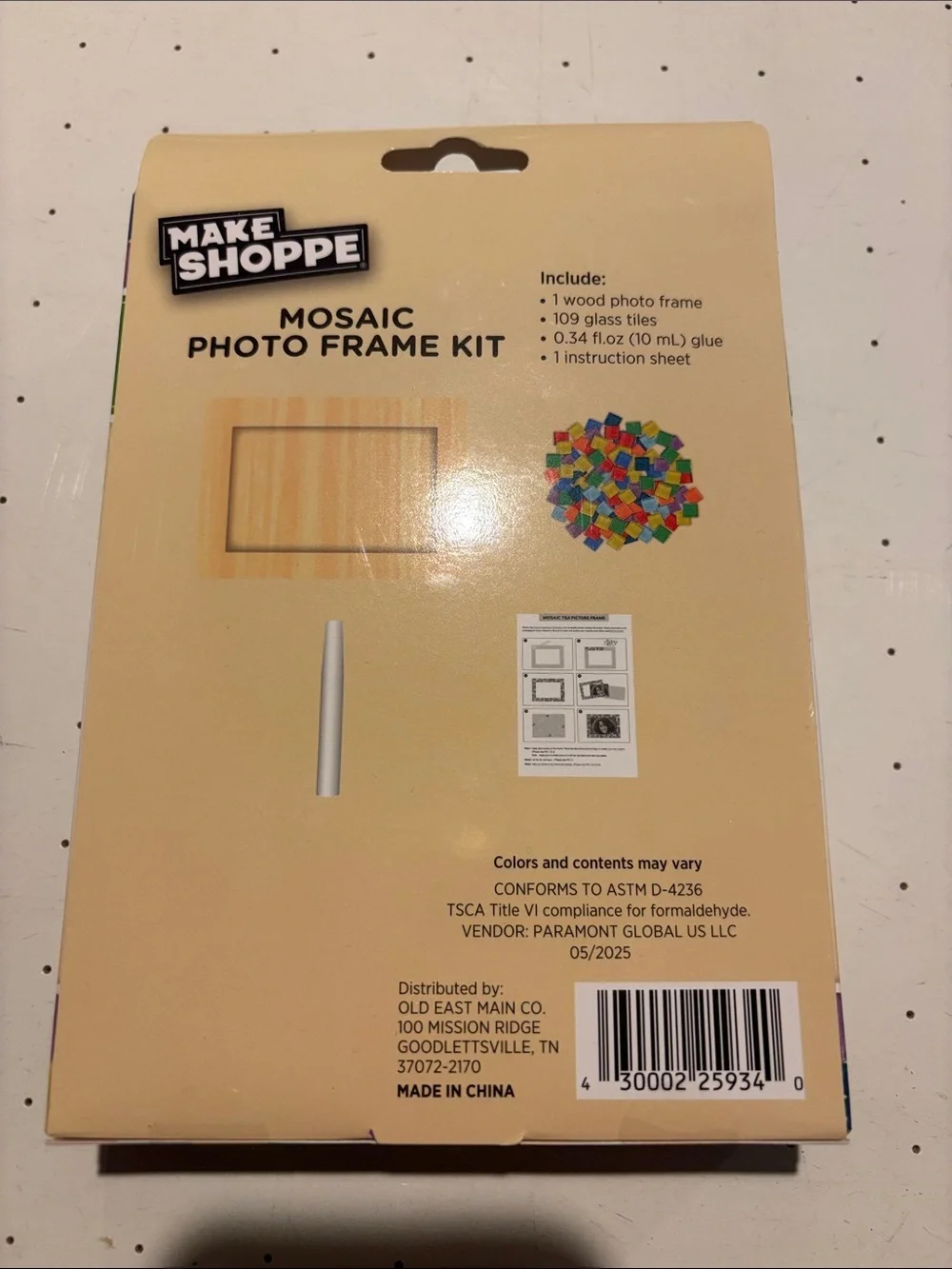 Mosaic Photo Frame Kit - Multicolor